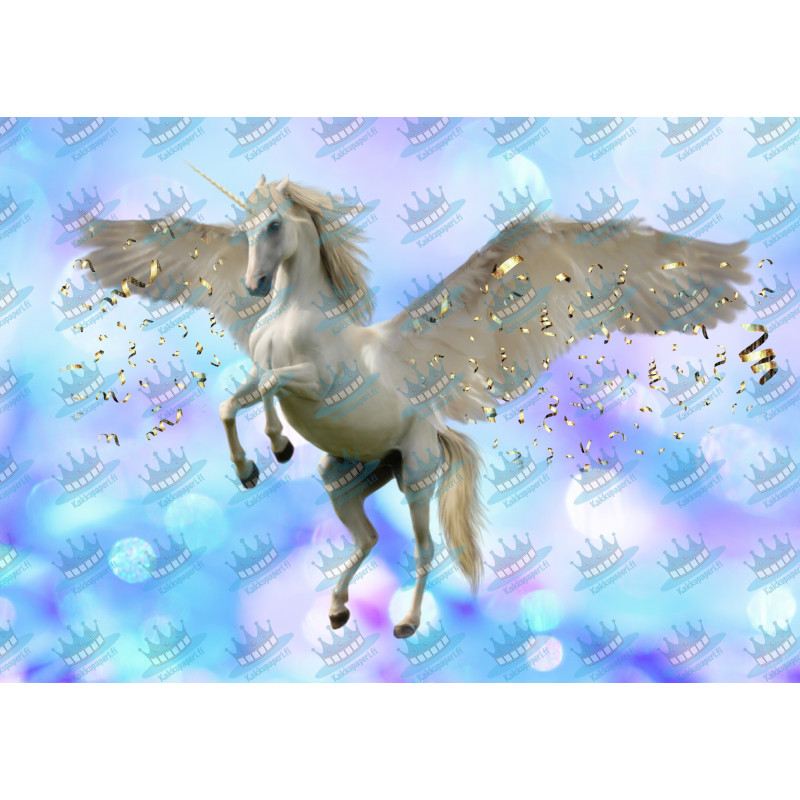 Amazon.com: PEGASUS : Personalized edible image Birthday Party Cake topper  premium frosting sheets : Grocery & Gourmet Food