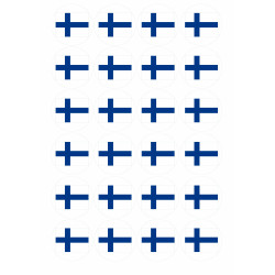 Muffinssikuva - Itsenäisyyspäivä - Suomen lippu - Syötävä muffinssi...