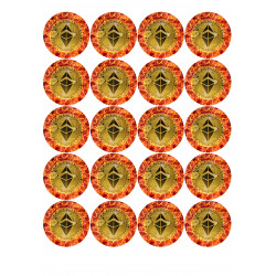 Liekehtivä kultainen Ethereum - syötävä muffinssikuva