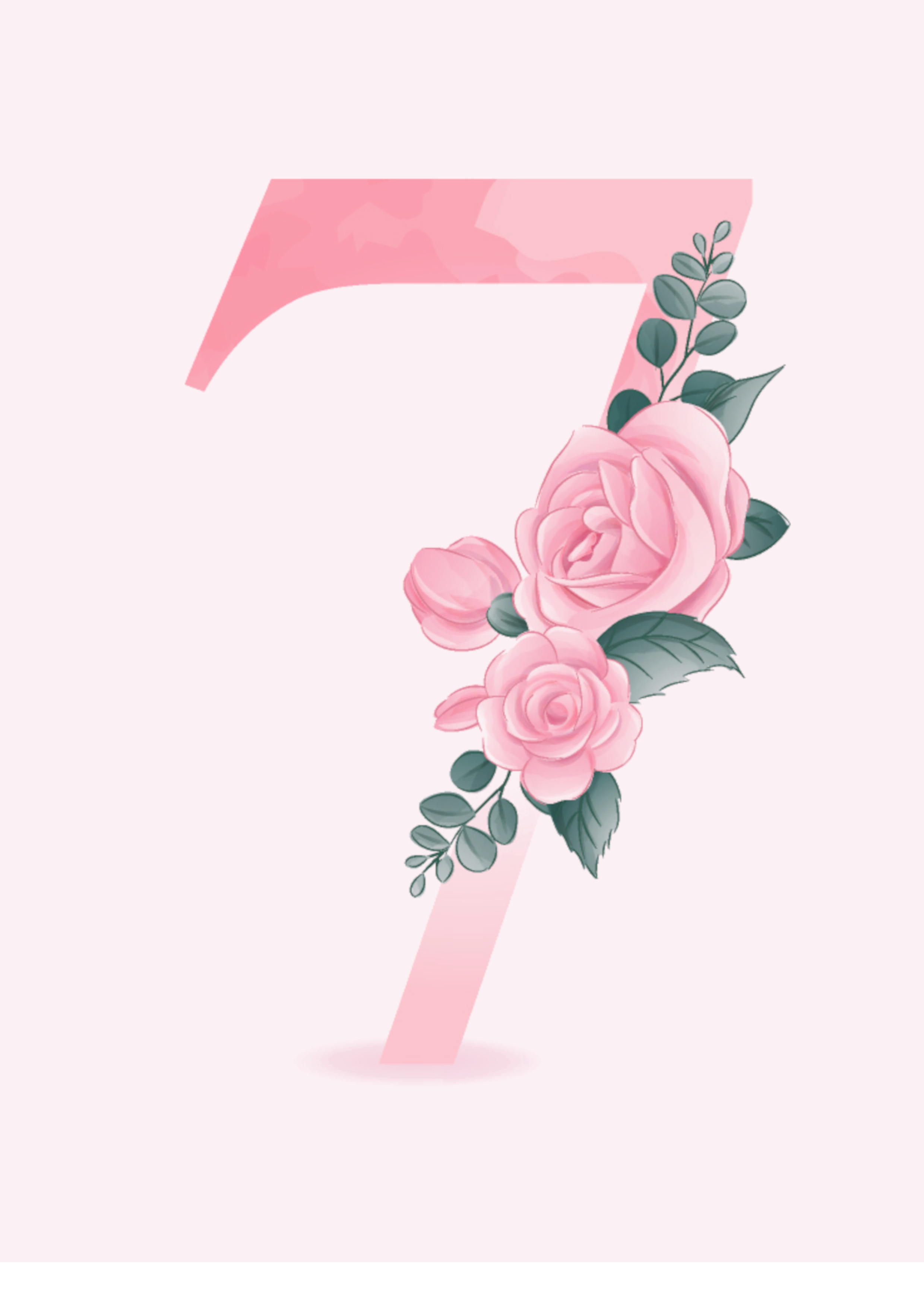 Pinkki Ruusu Seitsemän - syötävä kakkukoriste