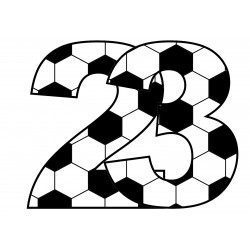 Football number 23 - edible...