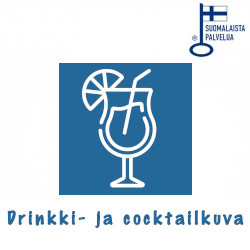 Drinkki- ja cocktailkuvat omasta kuvasta